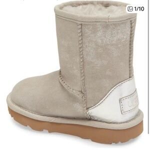 UGG Kids Classic II Silver Shimmer Boots